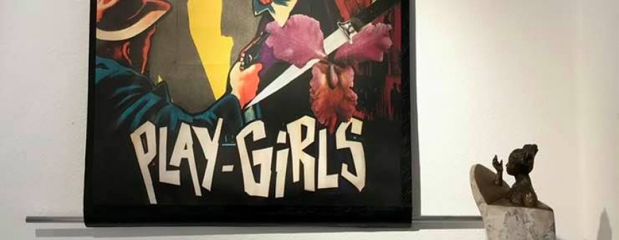 Exposition de quelques unes des Affiches fictives de cinéma de la créatrice Fabienne Gauthier à Narbonne
