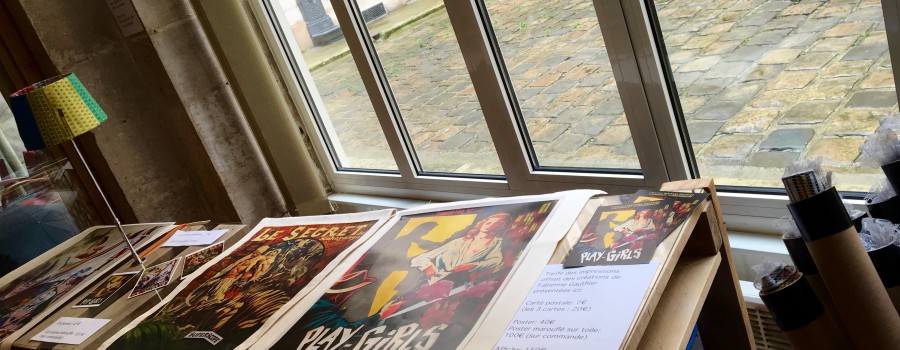 1ère expo-vente des créations de fausses affiches de cinéma d'Asktothedust ! Mai 2016